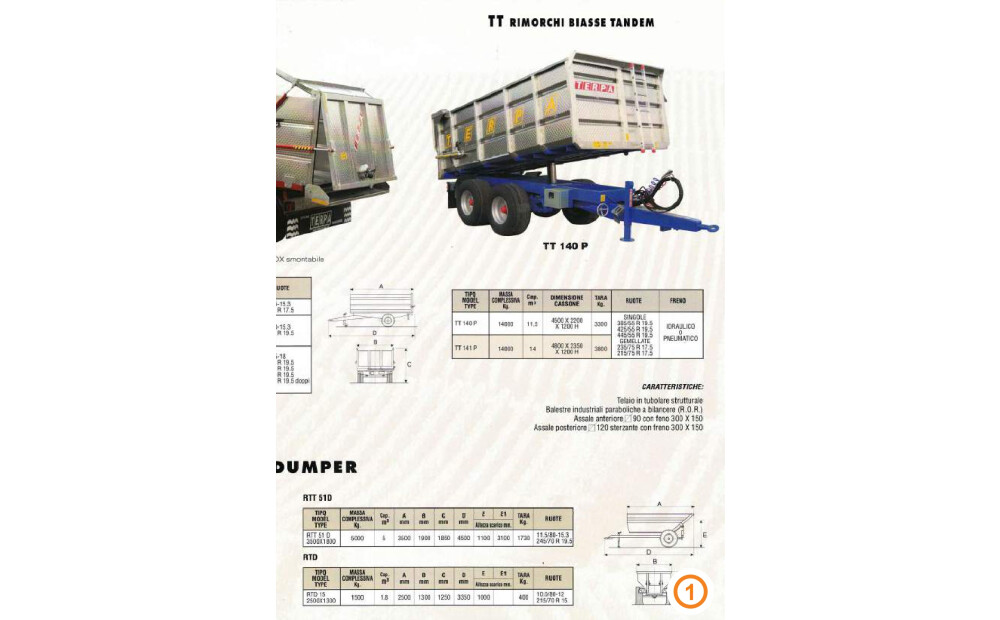 Rimorchi Biasse Tandem Terpa Nuovo - 4