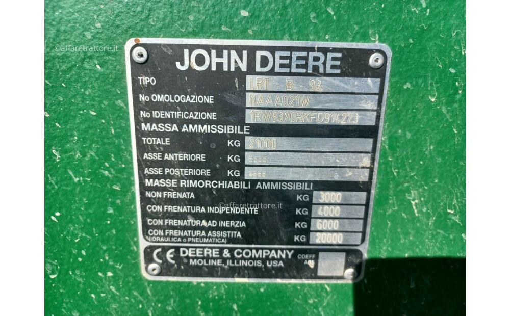 Rabljeni John Deere 8370 RT - 8