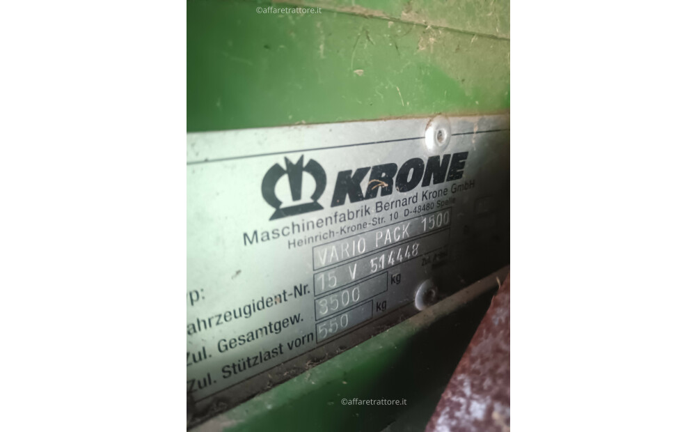 Krone Variopack 1500 MC Rabljeno - 3