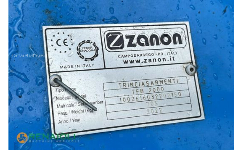 Zanon DROBILNIK TFB 2000 + MEDSREDNA GLAVA IT-PRO ZANON (OS8698) Rabljen - 6