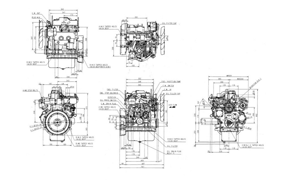 MOTOR Yanmar 3CE1-BDZP5 Nov - 5