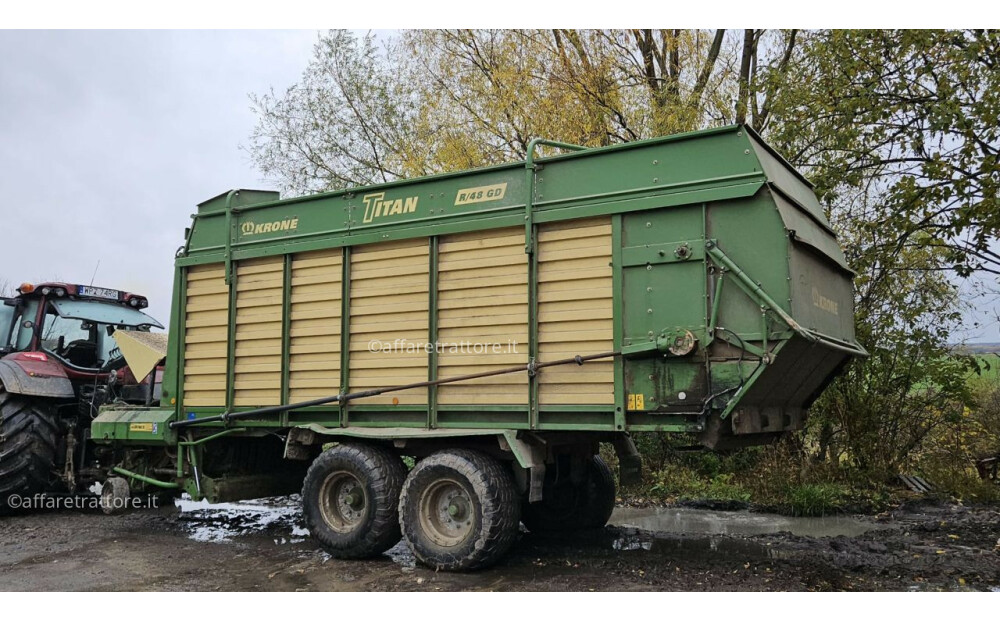 Krone Ladewagen / Forage wagon / Remorque autochargeuse / Прицеп для перевозки зеленых кормов TITAN R 48 GD Usato - 5