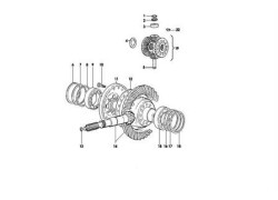 Corona usata coppia conica posteriore Same Laser 150.